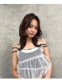 大人ガーリー/韓国ヘア/レイヤーカット/ハッシュカット