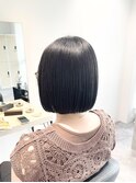 縮毛矯正/ミニボブ切りっぱなしボブ
