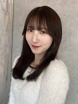 ルームバイシー 新宿(Loom. by Sea)&nbsp;＊シンプルワンカール×チョコレートブラウン【新宿/韓国ヘア】