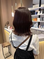 スーリール 小倉店(Sourire)&nbsp;韓国風外ハネボブ☆レッドブラウン☆20代