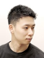 ヨシザワインク ハコザキ 水天宮前 日本橋人形町(YOSHIZAWA Inc.HAKOZAKI)&nbsp;◎アップバングツーブロックショートで男らしく