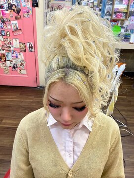 ヘアセットアップス(UP's) イベントで来店♪『盛り盛りちらしシングルアップ！可愛い♪』