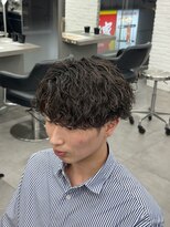 オーバルバイアピッシュ(OVARL by apish)&nbsp;縦落ちセンターパート/メンズマッシュツイストスパイラル