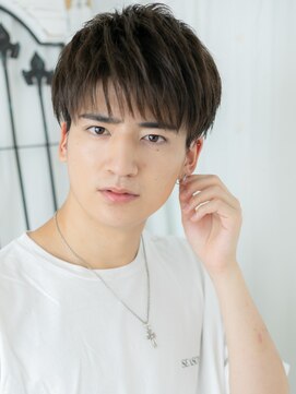 メンズヘア ビーセカンド 草加店(MENS HAIR B-2) 20代30代爽やかナチュラルダウンバング学生メンズショートI草加