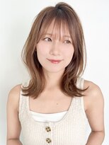 ファナ(fha-na)&nbsp;☆ 韓国風 ミディアムレイヤー シースルーバング☆イメチェン