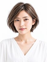 ビフィーノ リルネ(Bifino Rilune)&nbsp;細めハイライトで立体感ショートボブ