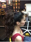ボリューム満天ポニーテール