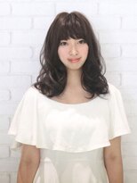 ヘナ ファクトリー 十条店 大人かわいい黒髪無造作ウェーブ 