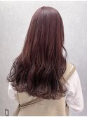 【lilley 高田彩乃】無造作ウェーブ☆ピンクレッド(天神/今泉)