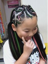 エクステ専門店ミキ 横浜店(MIKI)&nbsp;子供ヘアセット☆人気！！キッズイベントヘアセットコーンロウ♪