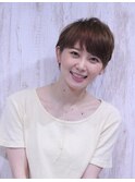 カジュアルショート&スモーキーブラウン