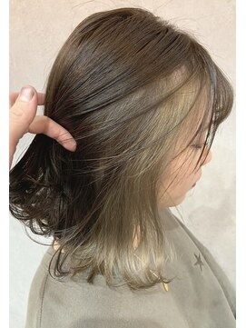 シアン(CYAN) 【CYAN】#10代#20代#インナーカラー#ペールベージュ#透け感