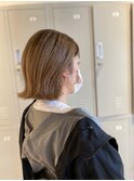 ボリュームを抑えられるワンレンパッツリボブ