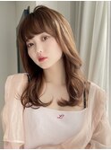 韓国前髪顔まわり×チョコレートふんわりカール【髪質改善】
