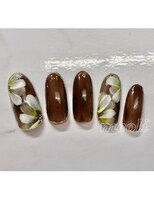 ミオリィ(meoli)&nbsp;ワンカラー＋フラワーアート