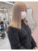 ロンド レア 天神大名店(Lond Le’a) ミルクティーベージュ髪質改善トリートメントインナーカラー