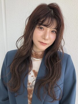 ヘアークリアー せんげん台 個性派大人の艶レッドブラウン シースルーバング