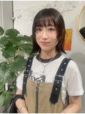 顔まわりレイヤーボブ