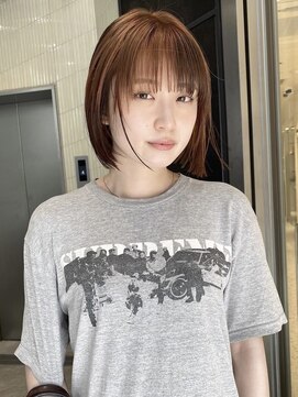 フィルムス 柏(FILMS) 暗めカラー/ショートボブ/マロンベージュ/くすみベージュ/柏