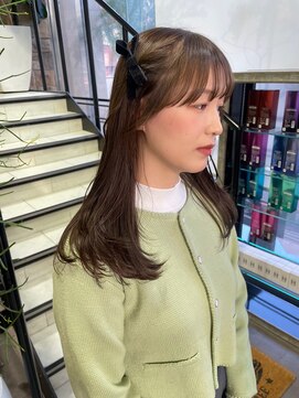 ゼスト 吉祥寺店(ZEST) 【韓国ヘア】レイヤーカット×オリーブベージュ 吉祥寺 桜