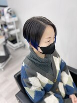 ミステル(MISTEL)&nbsp;毛先ブリーチ　青紫