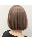 白髪ぼかし×ボブ