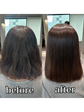 ルミス 銀座(Lumis) ストレートスタイル/艶髪/髪質改善/縮毛矯正/20代30代40代50代