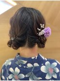 【吉祥寺/見坊智美】浴衣に似合うボブのツインお団子アレンジ
