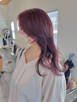 レポ(LEPO) フェミニンなレイヤーに透明感あるレッドカラー