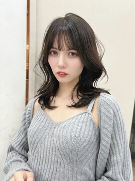 ジーナ 天王寺(Zina) 髪質改善＊韓国風ウルフレイヤーミディ＊美髪【Zina難波】