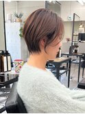 【オトナ女性におすすめ】丸み高め襟足スッキリショート