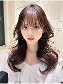 イメチェン髪質改善美髪韓国風巻き前髪顔周りヘア