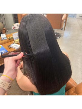 山野愛子美容室 銀座店 ストレートロング×髪質改善×韓国