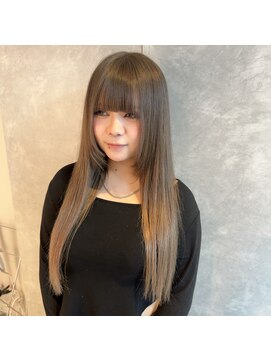 ガルボヘアー 心斎橋店(garbohair) プルエクステ10代20代グレージュカラーグラデーション
