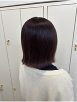 エクラヘアーズボウグループ(eclat hair’s BEAU group)&nbsp;ブリーチ無しダブルカラーチェリーブラウン
