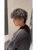 メッシュ×縦落ちツイスパマッシュウルフ