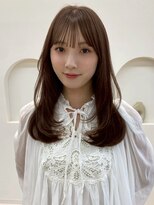 ノイ 銀座(noi)&nbsp;顔周りレイヤーカットロングレイヤーボブ韓国ヘアハッシュカット