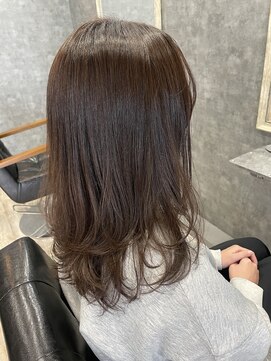 グラック(glac) ミディアム/レイヤースタイル/ラベンダーブラウン