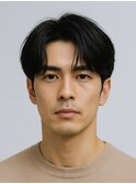 Hale刈り上げセンターパートニュアンスパーマフェザーパーマ原宿