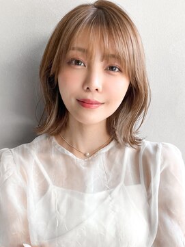 リヤン 表参道(lyann) 外ハネボブくびれヘア大人ガーリー前髪うるツヤ結べるボブ