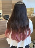 ピンクミルクティーブラウン