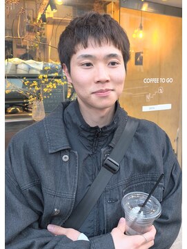 イオ(io) マッシュレイヤー／オリーブアッシュ／メンズカット