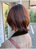 ピンクベージュ/アンブレラカラー/前髪/流山おおたかの森