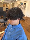 無造作メンズ波巻きパーマ