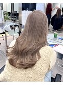 渋谷ミルクティーベージュハイトーンヘーゼルベージュ韓国