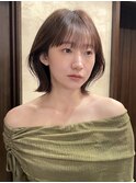 ☆春日☆縮毛矯正ミルクブラウンダウンバングダークパープル26
