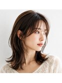 透け感レイヤーくびれミディ
