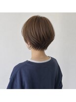 アンリエラ(Unliera)&nbsp;丸みショート/オレンジブラウン/白髪ぼかし/松山美容室