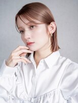 アイティーバイアルバム 八王子店(IT by ALBUM) ピンクベージュストレートボブ_F40922