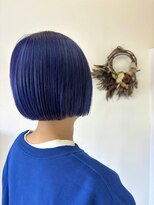 ジェムヘアスタジオ 湘南平塚南口店(Gem Hair Studio)&nbsp;ディープブルー×ボブ【Gem 神原】